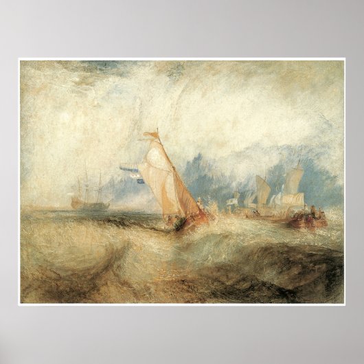 Van Tromp, Ships at Zee J.M.W. Turner Poster (Voorkant)