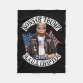 van Trump Maga Hoofdstuk 2024 Fleece Deken (Voorkant)