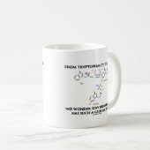 Van tryptofaan tot serotonine (chemie-Humor) Koffiemok (Voorkant rechts)