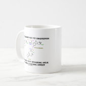 Van tryptofaan tot serotonine (chemie-Humor) Koffiemok (Voorkant links)