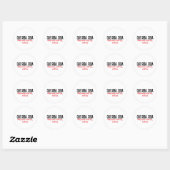 Van tv-serie Que Sera Ronde Sticker (Vel)