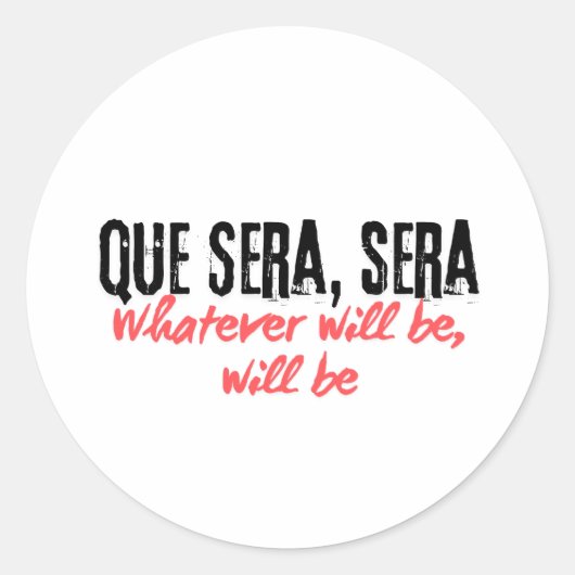 Van tv-serie Que Sera Ronde Sticker (Voorkant)