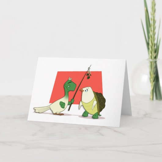 Van "twee Duiven van de Schildpad" de Kaart (Voorkant)