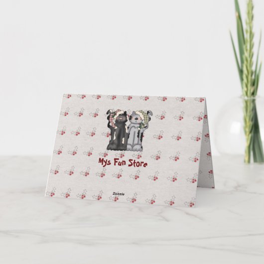 Van Twee van ons… het wenskaart van Kerstmis Feestdagen Kaart (Achterkant)