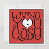 Van u de rode witte Valentijnsdag Uitnodiging (Achterkant)