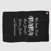 Van u houden de Aangepaste Kinder Namen van het Ma Golfhanddoek (Horizontaal)