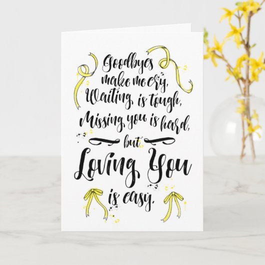 Van u houden is eenvoudig - Deployment Kaart (Gele Bloem)