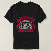 Van underdog tot victor Celebrating San Jacinto Da T-shirt (Design voorkant)