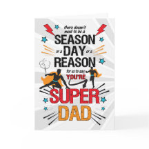 VAN US Super Dad Vaderdag Comic Book