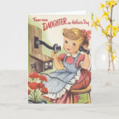 Van Uw Dochter op Moederdag Kaart (Gele Bloem)