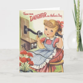 Van Uw Dochter op Moederdag Kaart