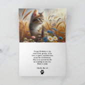 Van uw kat Gelukkige Verjaardag Groet Kaart (Binnen)