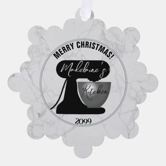 Van uw keuken papier Ornament Kaart cadeau Label (Voorkant)