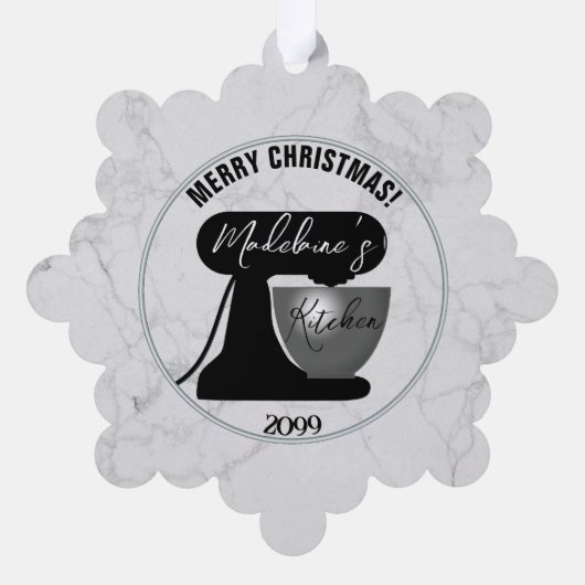 Van uw keuken papier Ornament Kaart cadeau Label (Achterkant)