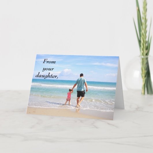 Van uw vaders Happy Vaderdag-kaart Kaart (Voorkant)