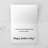 Van vaderdag "het Wenskaart Van de golfing- Kaart (Binnen)