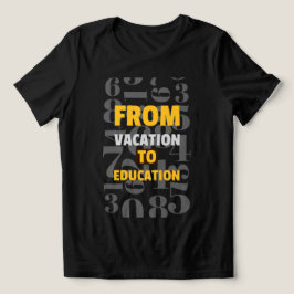 Van vakantie naar school begin Tri-Blend shirt