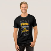 Van vakantie naar school begin Tri-Blend shirt (Voorkant volledig)