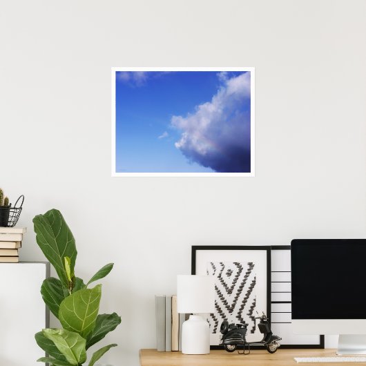 van varkens en regenbogen poster (Thuiskantoor)