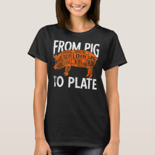 Van varkensvlees tot Bord boterbakkerij T-shirt