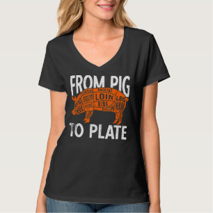 Van varkensvlees tot Bord boterbakkerij T-shirt