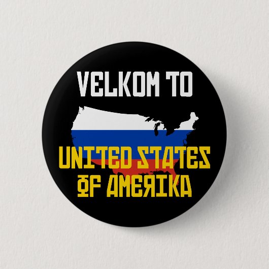 Van Velo naar Amerika Ronde Button 5,7 Cm (Voorkant)