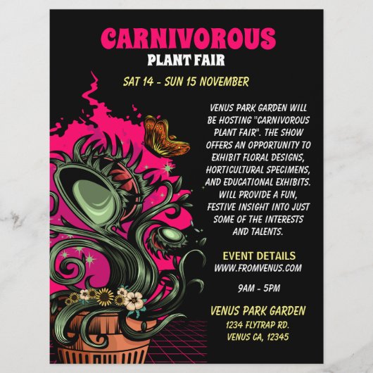 Van Venus Flyer (Voorkant)