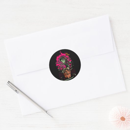 Van Venus Ronde Sticker (Envelop)