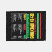 van vergeten zwarte uitvinders zwarte geschiedenis fleece deken (Voorkant (Horizontaal))