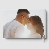 Van verloofd naar getrouwd goud kaart gastenboek (Achterkant)