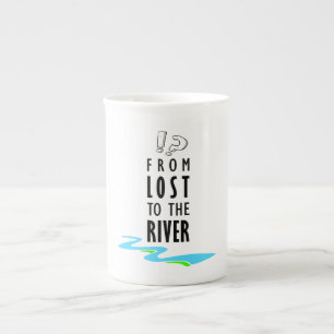 Van verloren naar de rivier porselein kop
