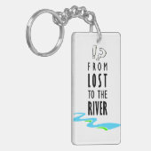 Van verloren naar de rivier sleutelhanger (Voorkant Links)