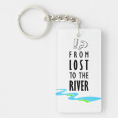 Van verloren naar de rivier sleutelhanger (Voorkant)