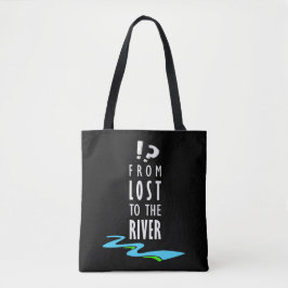 Van verloren naar de rivier tote bag