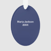 Van Verpleegkundige Practitioner Kerstboom Aanpasb Ornament (achterkant)