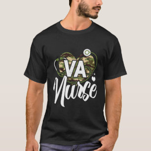 Van Verpleegster Camo Camouflage Stethoscoop He T-shirt