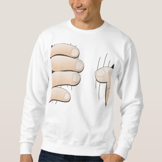 Van vet tot slim, grappig Sweatshirt (Voorkant)