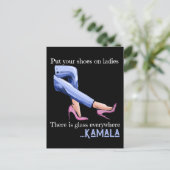 Van vice-President naar President Kamal Harris 202 Briefkaart (Staand voorkant)