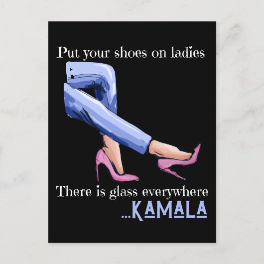 Van vice-President naar President Kamal Harris 202 Briefkaart (Voorkant)