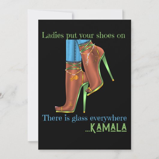 Van vice-President naar President Kamal Harris 202 Kaart (Voorkant)