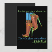 Van vice-President naar President Kamal Harris 202 Kaart (Voorkant / Achterkant)