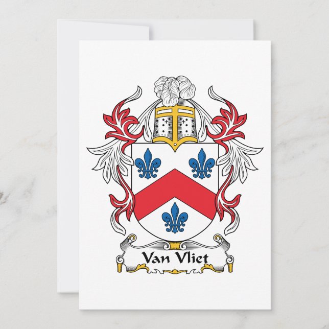 Van Vliet Family Crest (Voorkant)