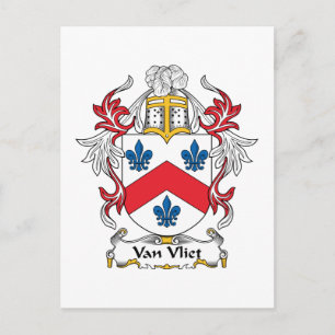 Van Vliet Family Crest Briefkaart