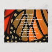 van vlindervleugels briefkaart (Voorkant)