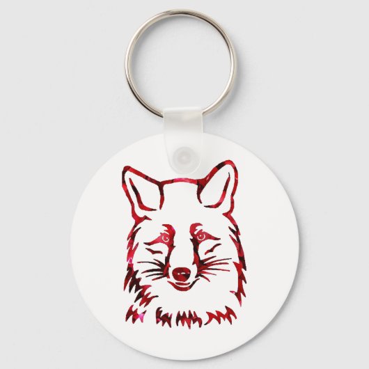 van vossen en rozen sleutelhanger (Voorkant)