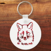 van vossen en rozen sleutelhanger (Voorkant)