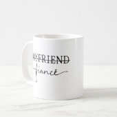 Van vriend naar verloofde" koffiemok (Voorkant links)