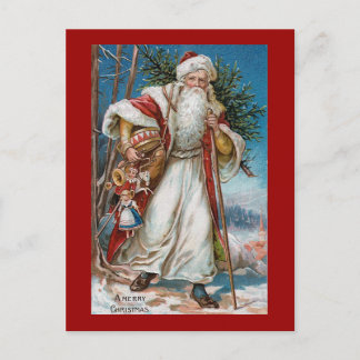 Van "vrolijke Kerstmis" de Vintage Feestdagenkaart