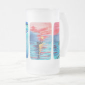 van vuurtoren matglas bierpul (Voorkant rechts)