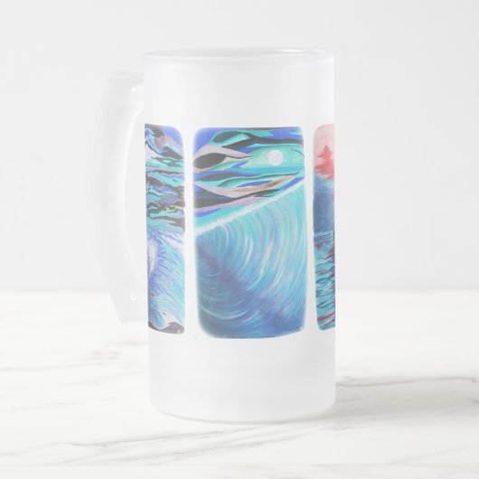 van vuurtoren matglas bierpul (Voorkant links)